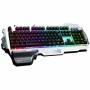 Геймърска полу-механична клавиатура redthunder k900, метал, led rgb подсветка, usb, сив, b07v1ln23w