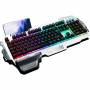 Геймърска полу-механична клавиатура redthunder k900, метал, led rgb подсветка, usb, сив, b07v1ln23w