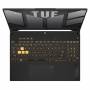 Лаптоп asus tuf f15 fx507zu4-lp056, intel i7-12700h 2.3 ghz, 15.6 инча, 16gb ddr4, 1000gb ssd, ips, 1920x1080, 144hz, nvidia geforce rtx 4050, wifi, b