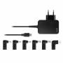 Зарядно за лаптоп tracer prime, 65w, универсално, usb-c, 7 в 1, дължина 1.78м, черен, traakn47202
