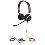 Слушалки с микрофон jabra evolve 40 ms stereo, noise cancelling, 3.5 mm жак, usb 6399-823-109, оем опаковка