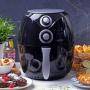 Фритюрник с горещ въздух voltz, air fryer, 1600w, 2.6 литра, 80°c~200°c, таймер, черен, v51980c