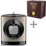 Кафемашина krups dolce gusto oblo kp110t, титан + кафе капсули pellini bio