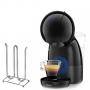 Кафемашина krups kp1a0831, dolce gusto piccolo xs + стойка за кафе капсули, dolce gusto xavax pilastro