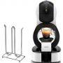 Кафемашина krups dolce gusto lumio kp130131 + стойка за кафе капсули, dolce gusto xavax pilastro