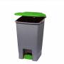 Кош за отпадъци planet line, за разделно събиране, с педал, пластмасов, 70 л, зелен, 5025140118