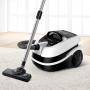 Перяща прахосмукачка bosch, 2100 w, филтър hepa, турбо четка и четка за паркет, електронно регулиране на мощността, бяла/черна, bwd421pro