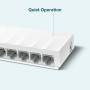 Суич tp-link litewave 8-port 10/100mbps rj45 ports, unmanaged, ls1008