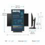 Монитор benq bl3290qt, 32 инча ips, 5ms, qhd 2560x1440, 75hz, lbl, 1000:1, 20m:1 dcr, 8 bit, 350cd/m2, hdmi, dp, usb-c 60w, daisy chain, 3xusb 3.2, 2w