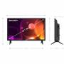 Телевизор sharp 24fa2e, 24 инча, led hd 1366x768, dvb-t/t2/c/s/s2, active motion 100, speaker 2x3w, dolby digital, ciplus, hdmi, usb, bluetooth, lan, 