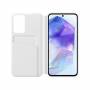 Калъф за смартфон samsung galaxy a55, smart view wallet case, бял, ef-za556cwegww