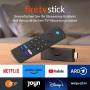 Мултимедиен плеър amazon fire tv stick, wi-fi 6, alexa voice remote, черен, gen3, amazon-tv-stick-2020