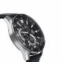 Мъжки часовник casio, edifice classic, корпус от неръждаема стомана, каишка от естествена кожа, водоустойчив, 10 bar, черен, efv-620l-1avuef
