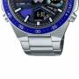 Мъжки часовник casio, edifice classic, корпус от масивна неръждаема стомана, каишка от неръждаема стомана, водоустойчив, 10 bar, минерално стъкло, све