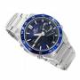 Мъжки часовник casio, edifice classic, корпус от масивна неръждаема стомана, каишка от неръждаема стомана, водоустойчив, 10 bar, минерално стъкло, све