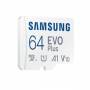 Памет samsung 64gb micro sd card evo plus with adapter, class10, transfer speed up to 160mb/s