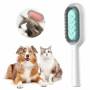 Гребен за кучета и котки happy paws 1924, 33х30х23 см, подходящ за всички видове козина, бял/зелен
