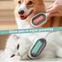 Гребен за кучета и котки happy paws 1924, 33х30х23 см, подходящ за всички видове козина, бял/зелен