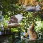 Хамак за котки catnest 9172, вакуумно прикрепване, висящ, до 10 кг, прозрачен