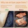 Пергаментови форми за airfryer, 22.86 см, 100 броя