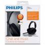 Philips пълноразмерни слушалки shm6500 с разглобяем микрофон и регулация на звука