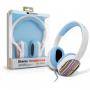 Слушалки canyon cnl-hp03 stripes (20hz-20khz, cable, 1.8m) white - cnl-hp03s