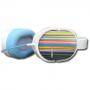 Слушалки canyon cnl-hp03 stripes (20hz-20khz, cable, 1.8m) white - cnl-hp03s