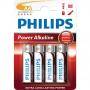 Алкални батерии philips power alkaline батерия lr6 aa, 4-blister - lr6p4b/10