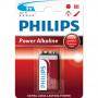 Алкална батерия philips power alkaline батерия 9v (e), 1-blister - 6lr61p1b/10