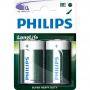 Алкални батерии philips longlife батерия r20 (d), 2-blister - r20l2b/10