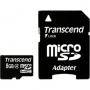 Transcend 8gb microsdhc (1 adapter - class 4) - ts8gusdhc4