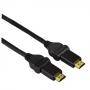 Кабел hdmi- hdmi 1.4, 10.2gbit/s, въртящ се, 3.00 м, позлатени накрайници