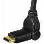 Кабел hdmi- hdmi 1.4, 10.2gbit/s, въртящ се, 3.00 м, позлатени накрайници