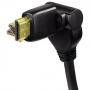 Кабел hdmi- hdmi 1.4, 10.2gbit/s, въртящ се, 3.00 м, позлатени накрайници