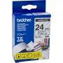 Ламинирана лента brother tz-151 tape black on clear, laminated, 24mm, 8 m - eco - tze151