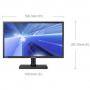 Монитор - samsung s22c200b, 21.5' led, 5 ms, mega dcr, 250 cd, 1920x1080, dvi,  b2b, black - ls22c20kbs/en