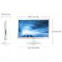 Монитор samsung t24b300ee, 23.6" led hdtv, 5 ms, 1000:1, 300 cd, 1920x1080, hdmi, usb, b2c, tv tuner, white - lt24b300ee/en