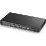 Суич zyxel es3500-24 metro switch 24x10/100mbps+4xgigabit rj45/sfp порта 19' rackmount - zyxel-es3500-24