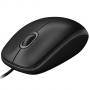 Мишка logitech b100, оптична, business, черен, 910-003357