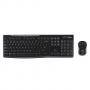 Комплект клавиатура и мишка logitech mk270 wl desktop, черен, 920-004508