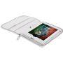 Калъф за таблет prestigio universal pu leather case ptcl0108wh white with zip closure and stand suitable for most 8' tablet - ptcl0108wh