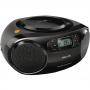 Cd радиокасетофон philips az320, fm/mw стерео тунер, възпр. mp3-cd, cd, cd-r/rw, usb, 2 x 1 w rms, черен - az320