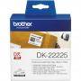 Лента brother dk-22225 white continuous length paper tape 38mm x 30.48m, black on white - dk22225