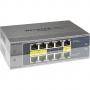 Комутатор netgear 5pt gigabit poe/pd plus switch - gs105pe-10000s