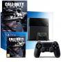 Конзола sony playstation 4 (ps4) - black 500gb + call of duty ghosts + подарък плакат cod ghosts 61x91.5c