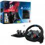 Конзола playstation 4 (ps4) - black 500gb + волан logitech g29 + driveclub + the last of us, double pack fr