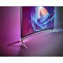 Lcd телевизор philips 55 инча curved tv, ultra hd, android, ambilight 3, 1400hz pmr ultra, active 3d, hex core, voice&keyboard rc - 55pus8700/12
