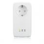 Адаптер zyxel pla5256 twin pack, 2x 1000mbps powerline past-thru gigabit adapter, directplug design, 128-bit aec protection, wps button, qos media str