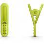 Спортни слушалки philips actionfit за поставяне в ушите,ултра леки, цвят: сив / електриково-зелено - shq2300lf