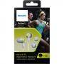 Спортни слушалки philips actionfit за поставяне в ушите,ултра леки, цвят: сив / електриково-зелено - shq2300lf